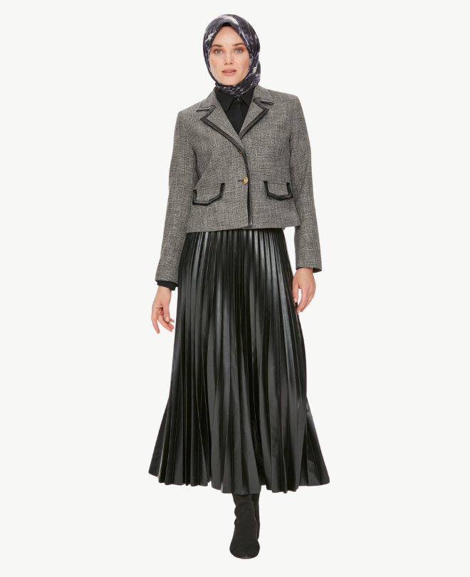 Ad. Mall - Tuğba Tunisia - Ensemble Veste et Jupe Plissée