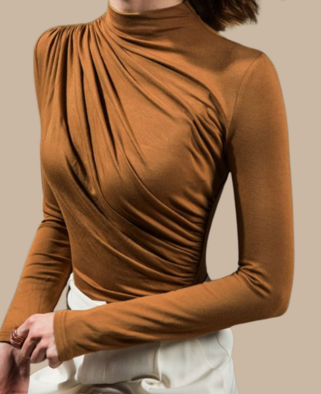 Pull Basique à Fronces