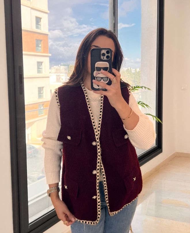 Ad. Mall - SOIE Glamour - Veste Sans Manches