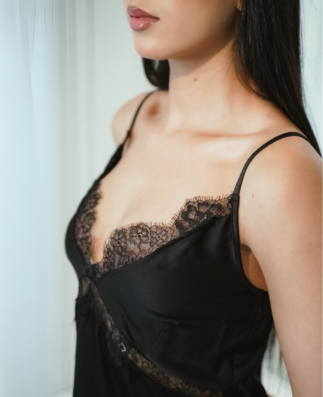 Nuisette et Déshabillé en Soie
