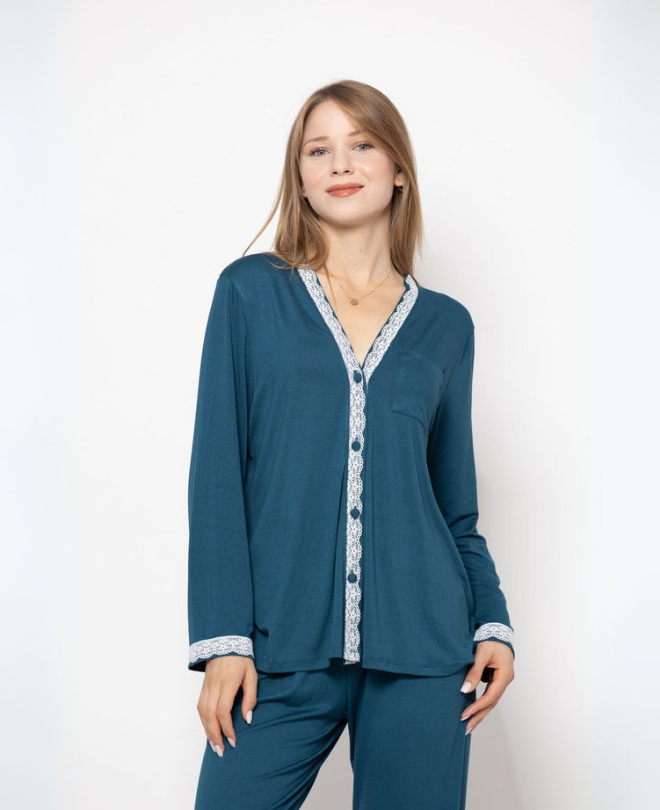 Pyjama en Coton et Dentelle