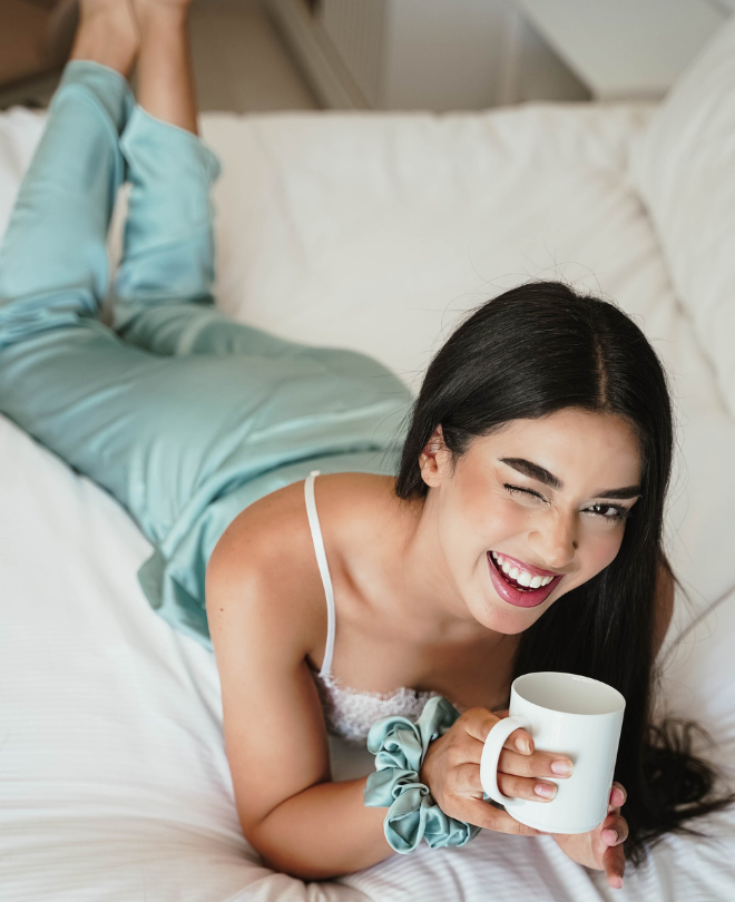 Pyjama 3 Pièces en Soie