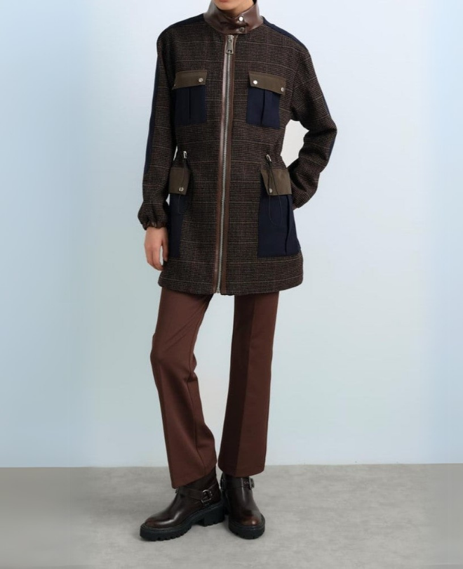 Veste Col Montant
