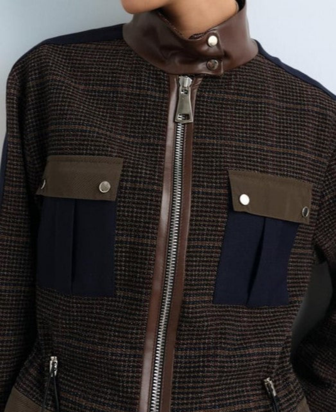 Veste Col Montant