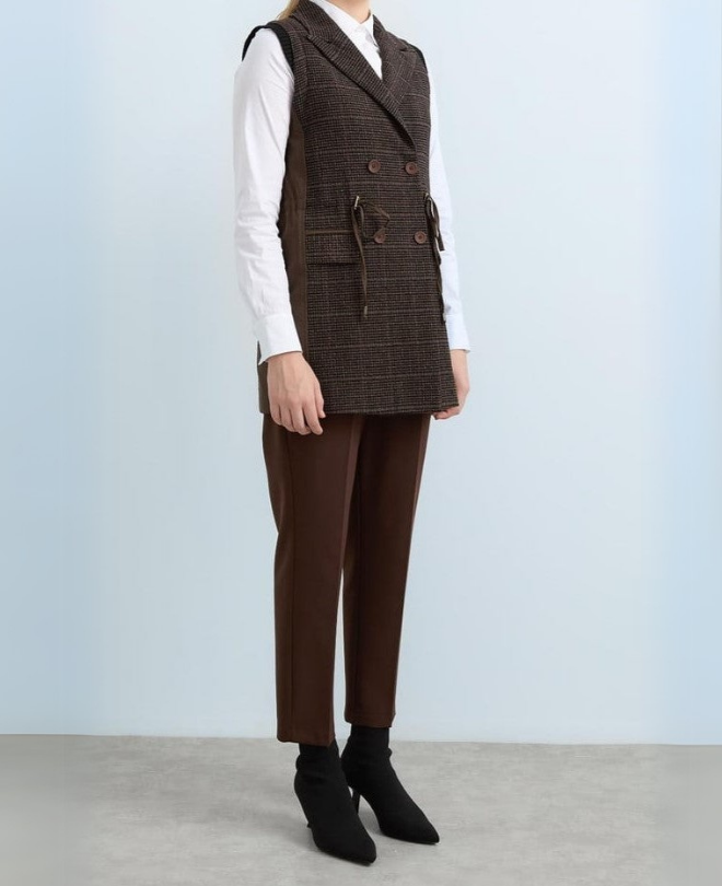 Veste Sans Manche Croisé