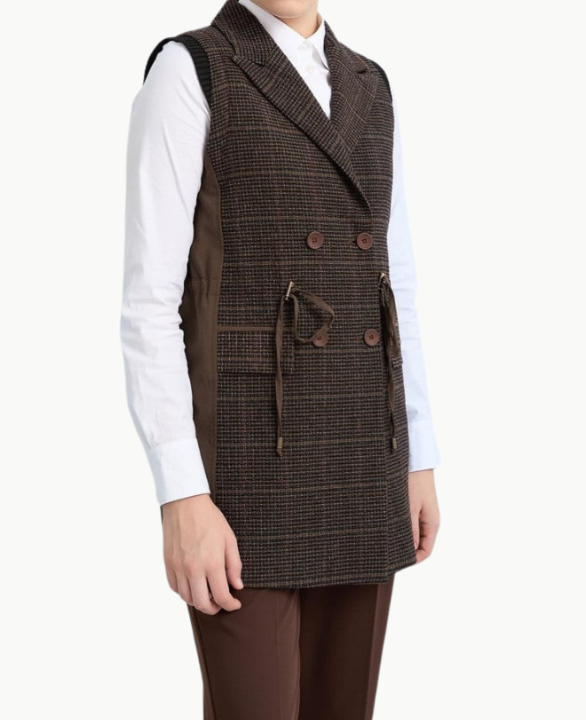 Veste Sans Manche Croisé