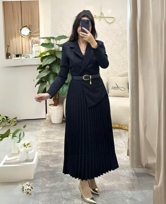 Robe Blazer Plisée