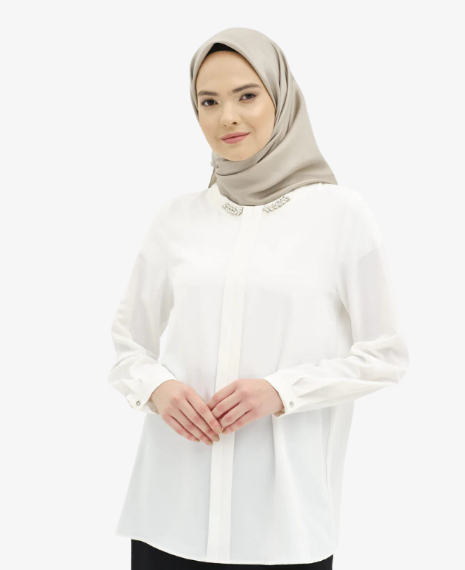 Ad. Mall - Tuğba Tunisia - Chemise à Col Plissée