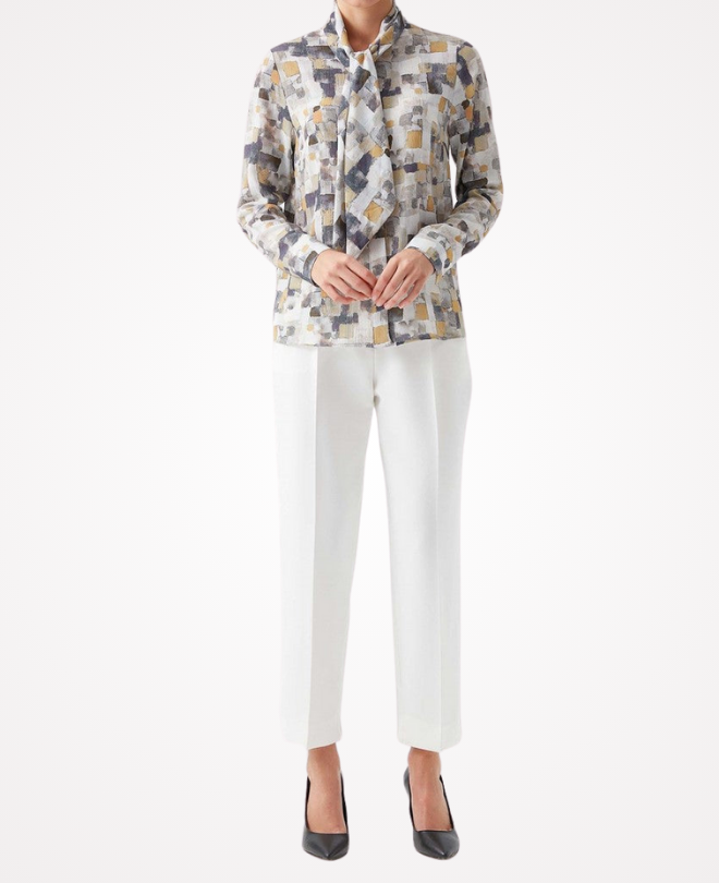 Chemise à Motif Carré