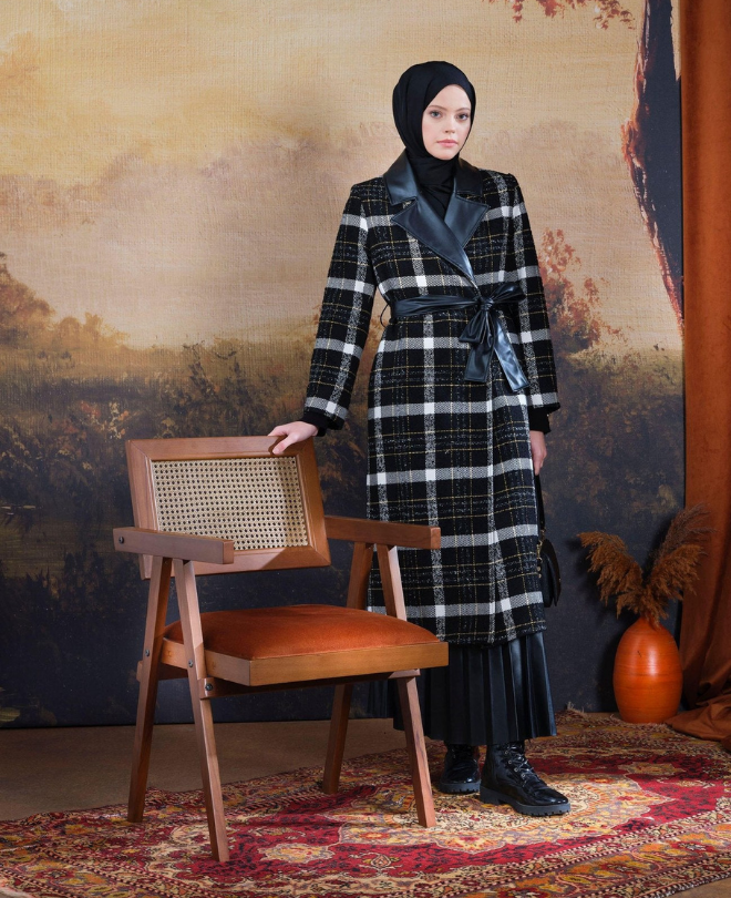 Ad. Mall - Tuğba Tunisia - Manteau à Carreaux