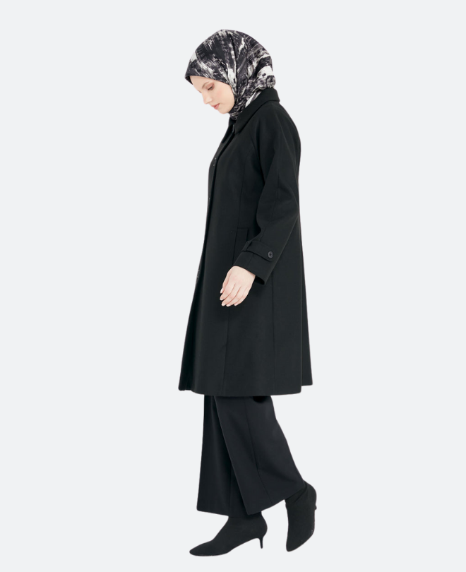 Manteau en Cachemire Fermé