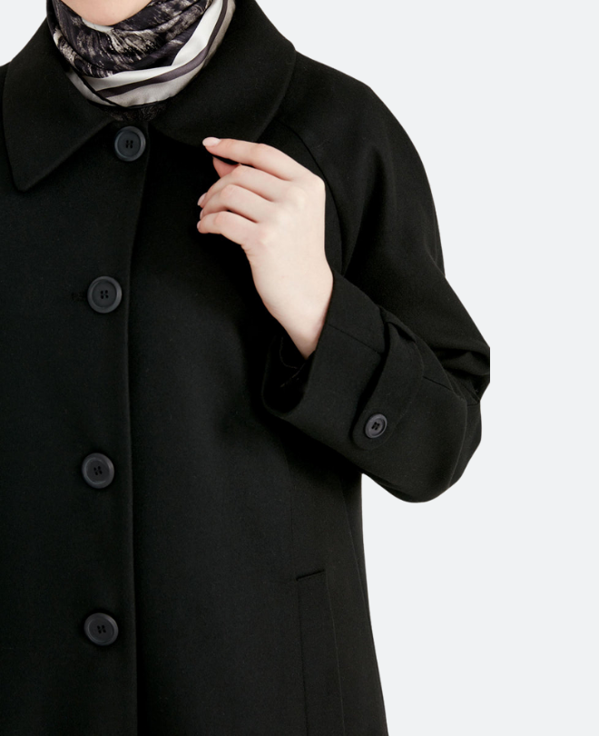 Manteau en Cachemire Fermé