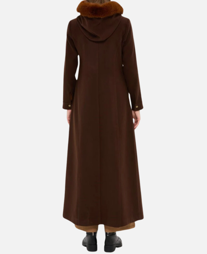 Manteau à Capuche en Fourrure