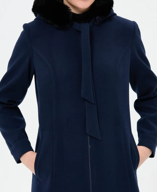 Manteau à Capuche en Fourrure