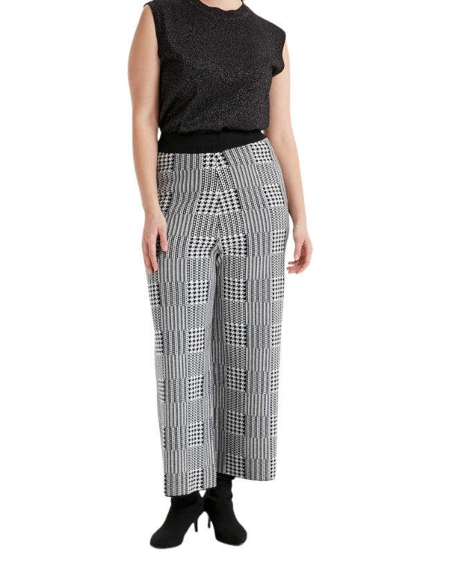 Pantalon en Laine Carreau