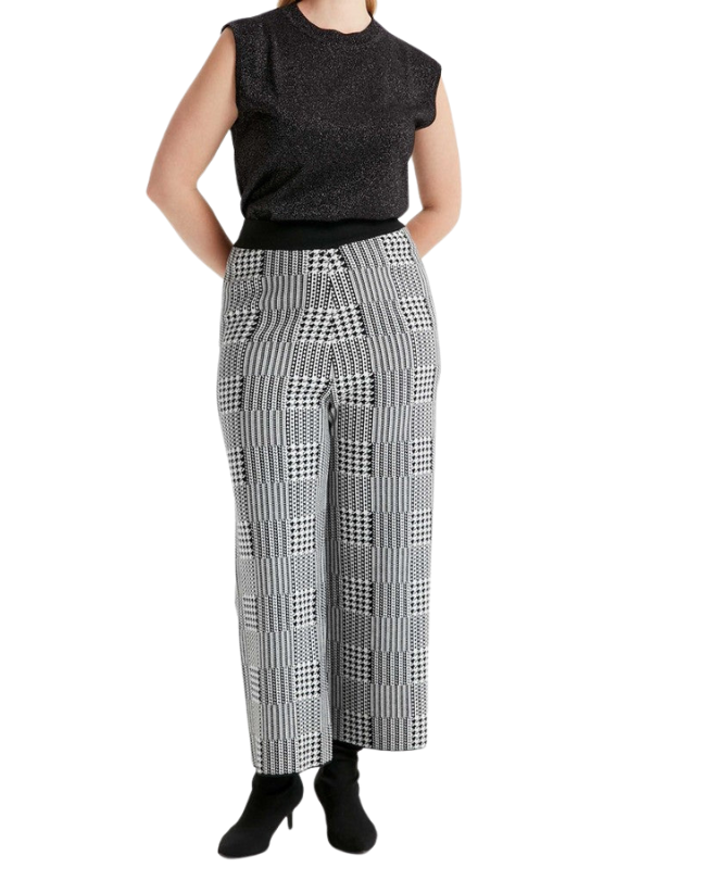 Pantalon en Laine Carreau