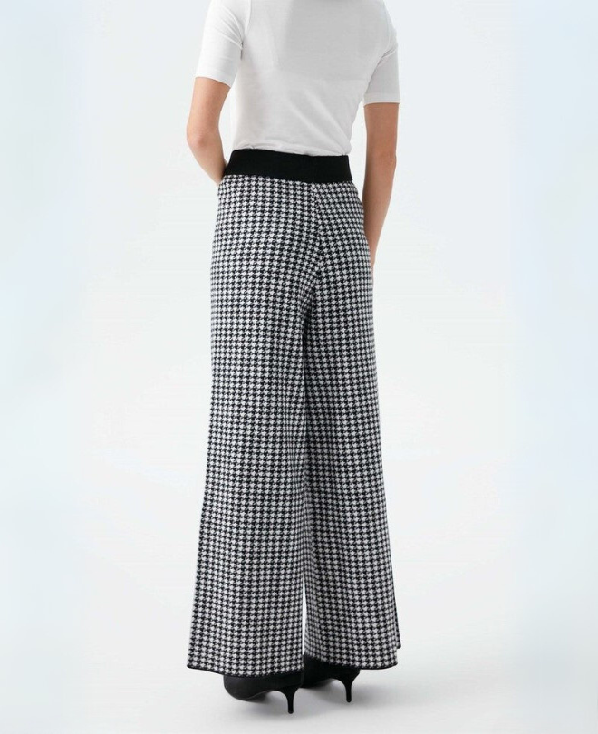 Pantalon en Laine avec motif