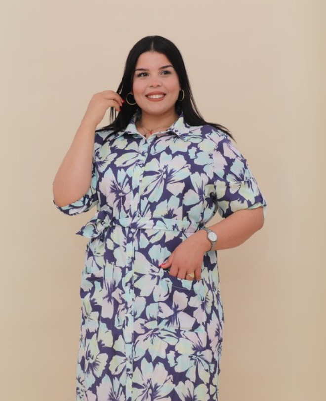 Robe Chemise Fleurie
