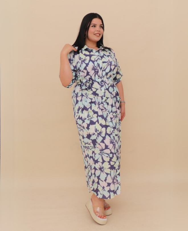 Robe Chemise Fleurie