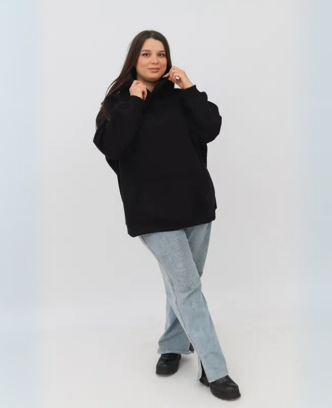 Hoodie en Molleton Gratté Coton