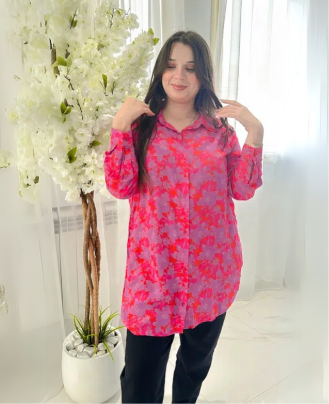 Ad. Mall - Mrabet - Chemise en Crêpe de Satin