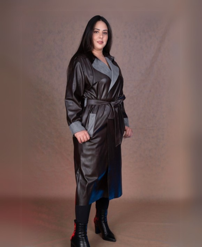 Trench-coat Similicuir