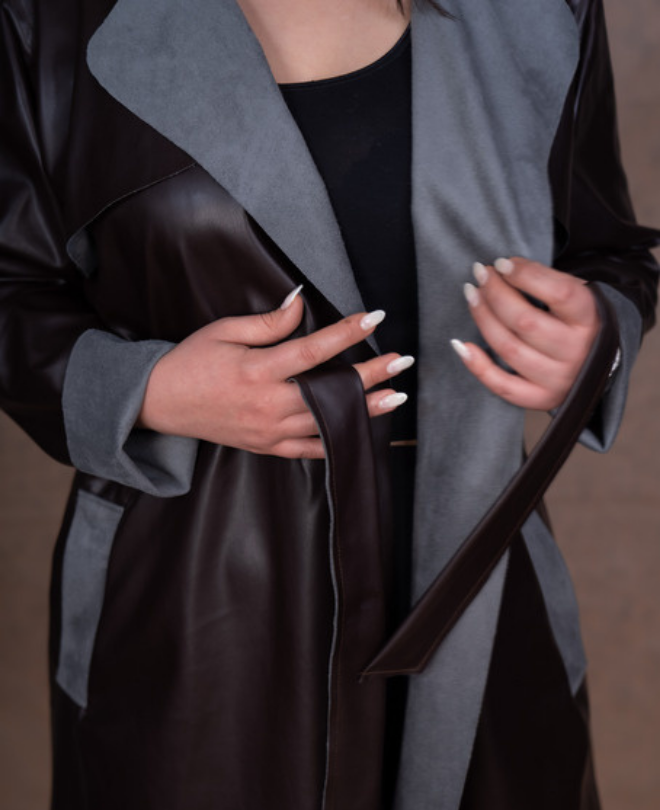 Trench-coat Similicuir
