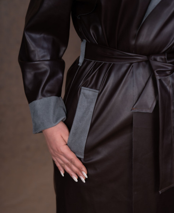 Trench-coat Similicuir