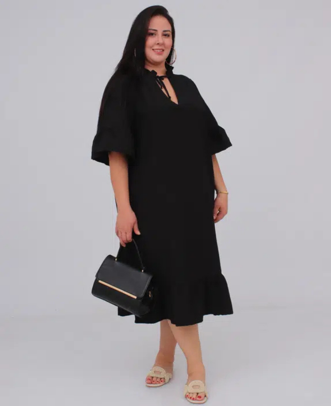 Robe Popeline Brodée