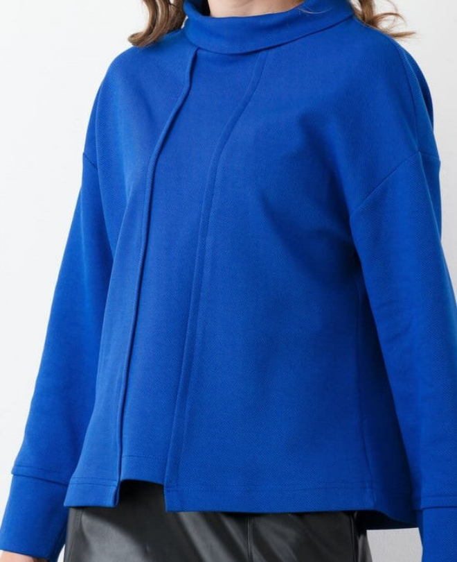 Blouse à Col Montant