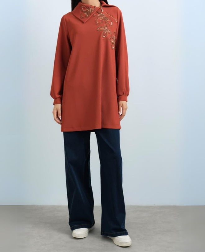 Tunique Maille Brodée