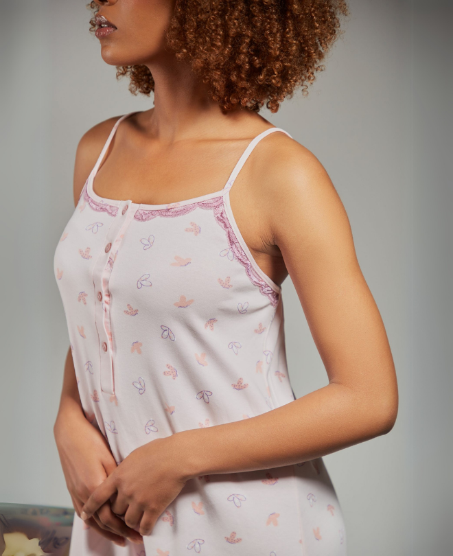 Pyjama Robe Coton Papillons