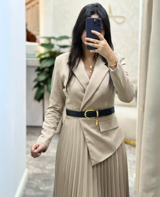 Robe Blazer Plisée