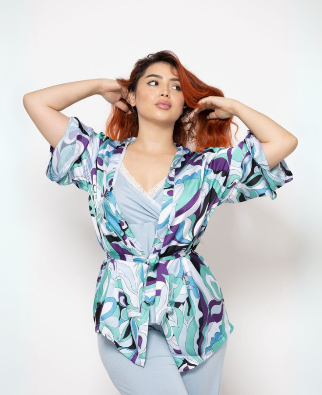 Ad. Mall - SOIE Glamour - Pyjama 3 Pièces Tanya